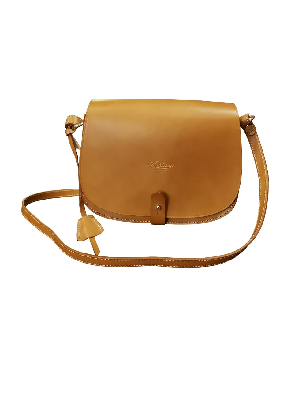 Medium Leather Bag Boldrini 07476 Natural