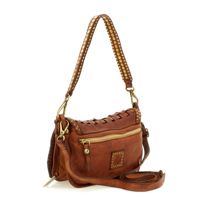 Borsa monospalla in pelle SOFIA BAG ANNIVERSARY Campomaggi C046470ND - X1755 217/500 Cognac - Pelletteria Allegrini
