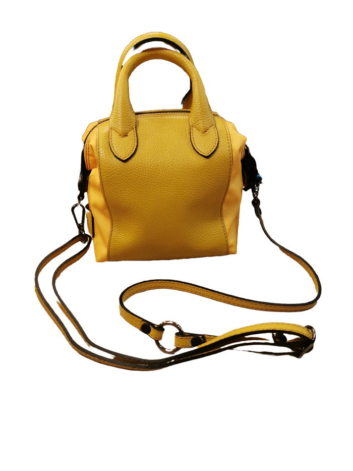 Leather/fabric G3 mini bag G009908T1-X2673 honey
