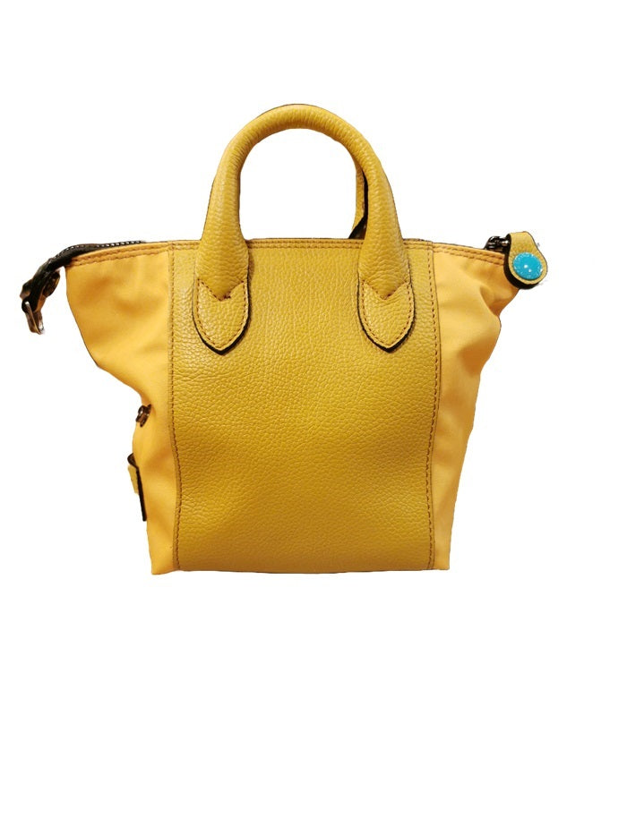 Borsa pelle/tessuto G3 mini Gabs G009908T1-X2673 miele
