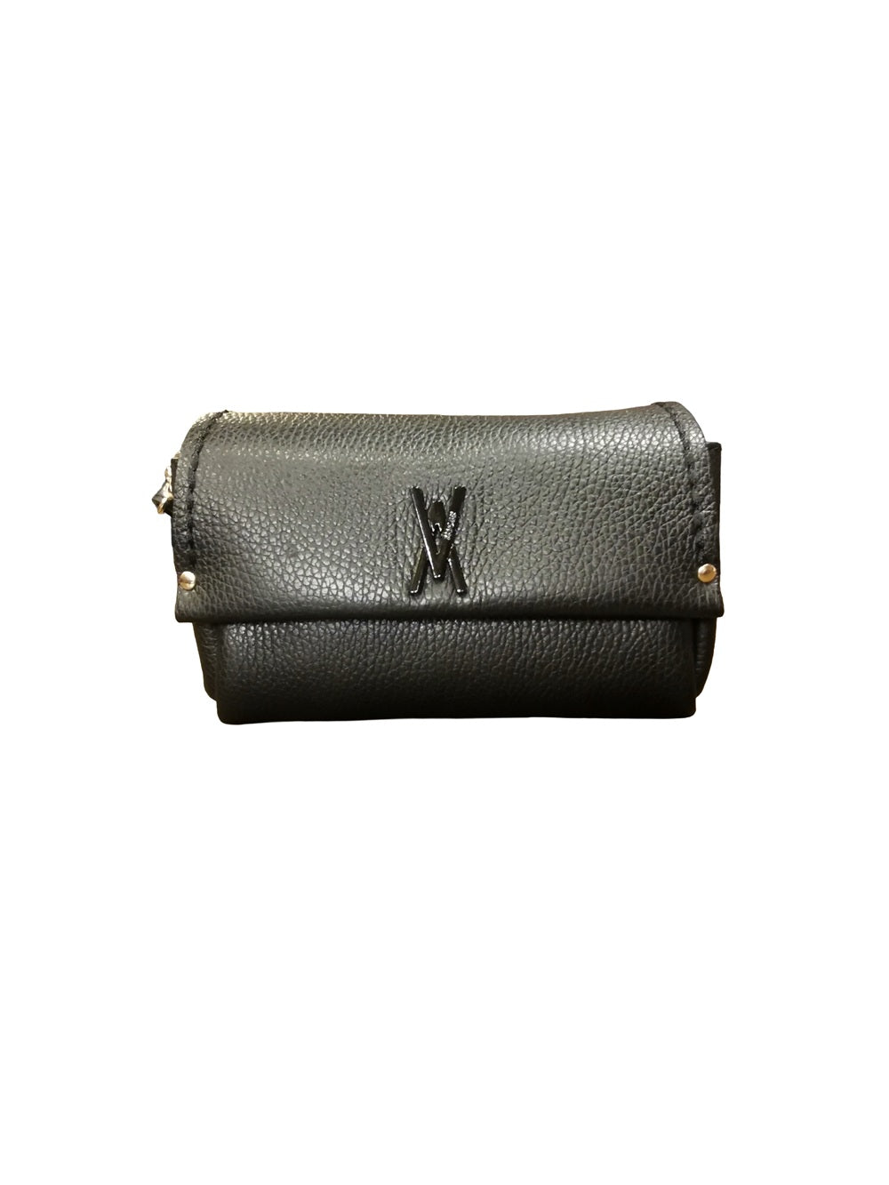 Borsa piccola in pelle con tracolla VISONA' 24805 Nero