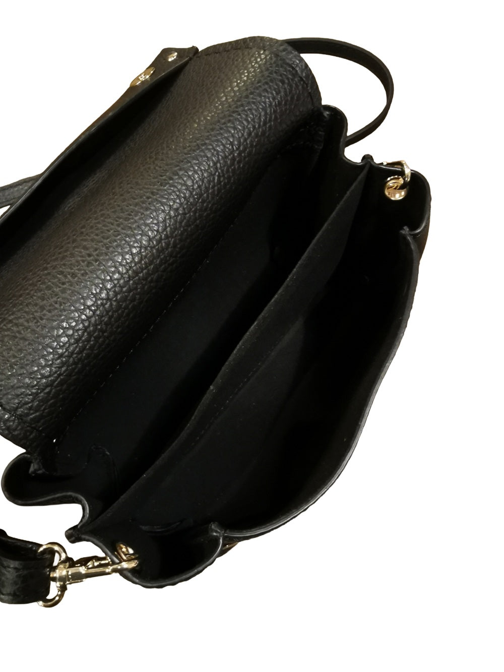 Borsa piccola in pelle con tracolla VISONA' 24805 Nero