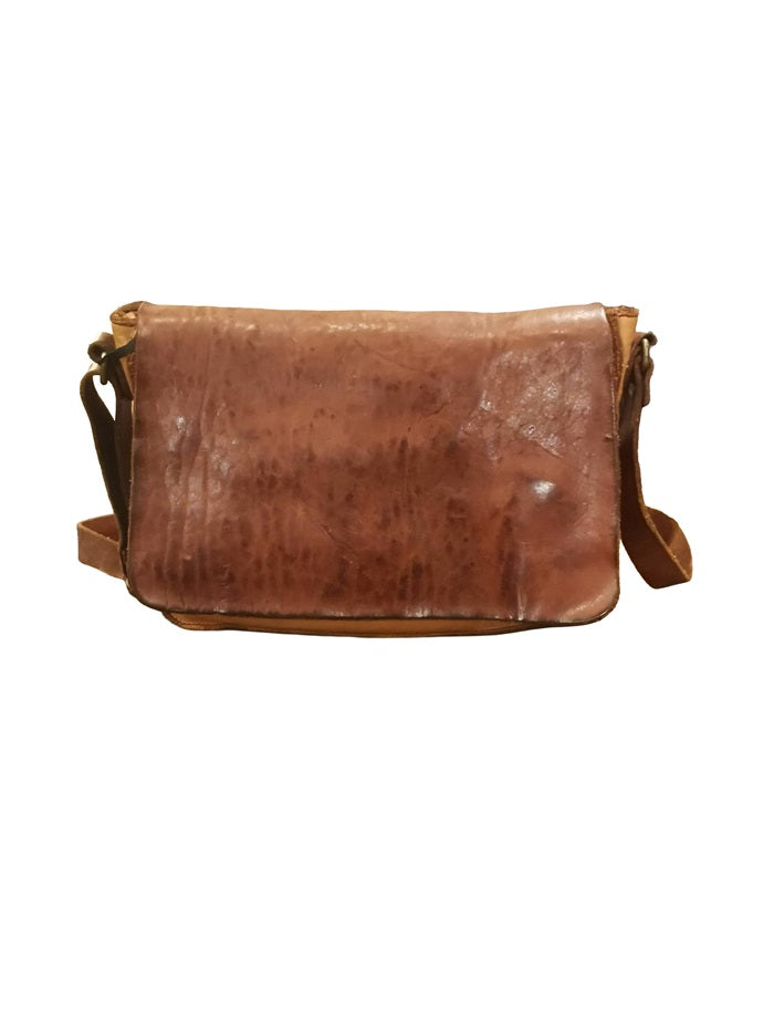 Borsa piccola in pelle Pelletteria Allegrini Filippo 1570 Cognac