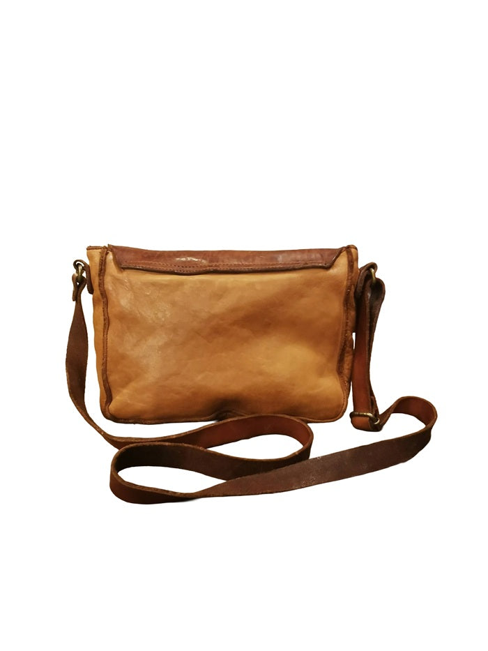 Borsa piccola in pelle Pelletteria Allegrini Filippo 1570 Cognac