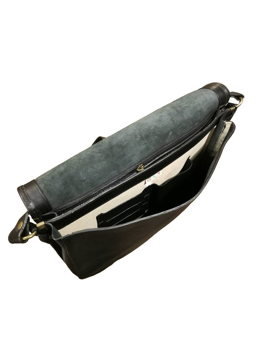 Borsa a postina di grandi dimensioni, perfetta come porta computer. Made in Italy