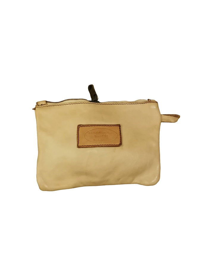 Leather Shopper Bag Pelletteria Allegrini Filippo 1039 Beige