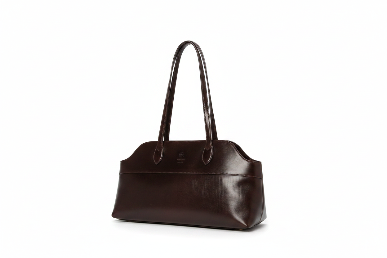 Borsa a spalla in pelle I Medici 63/2990 testa di moro