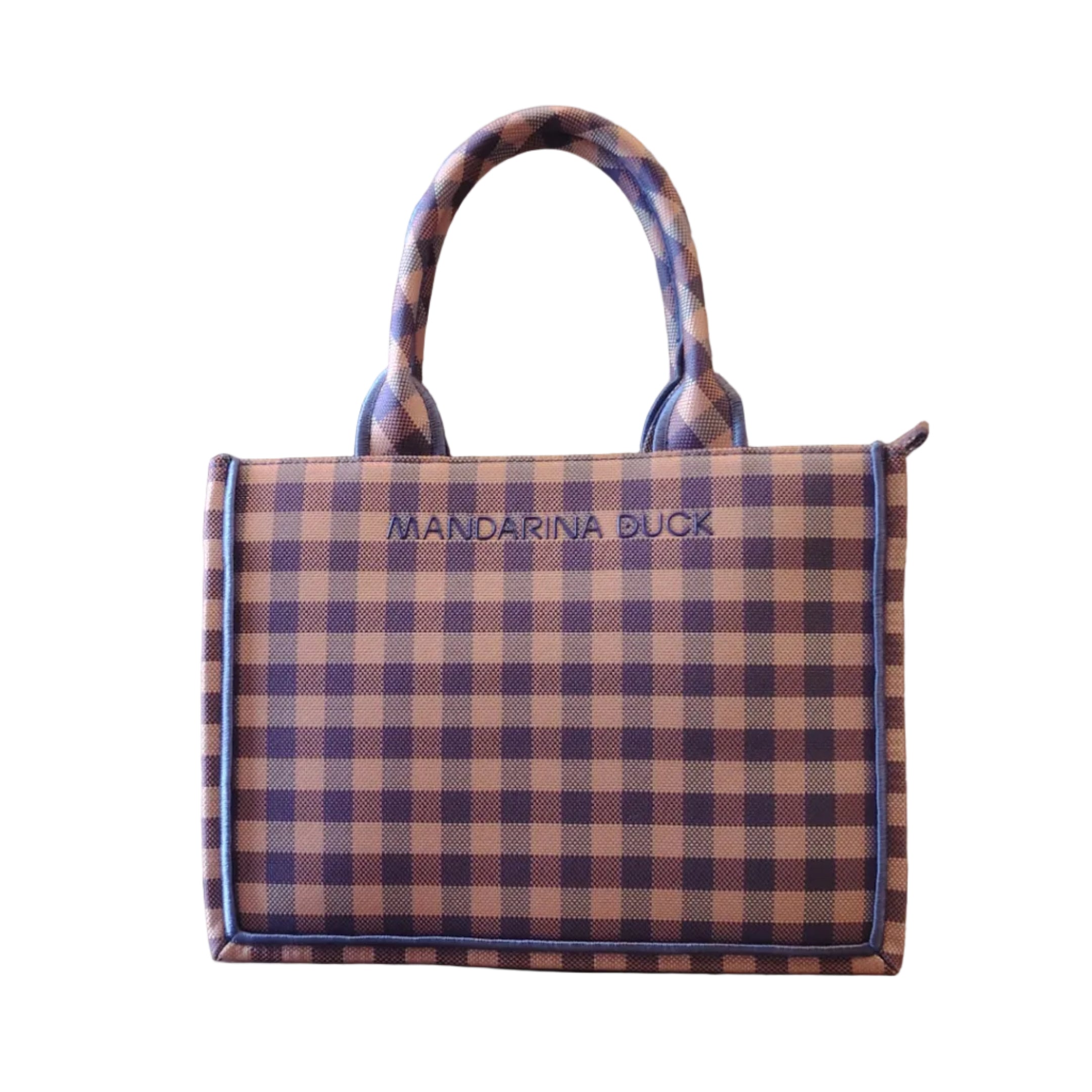 Borsa Tote Shopper in tessuto MD20 Mandarina Duck, è realizzata in mitrix, materiale leggero, resistente e dall’effetto cangiante