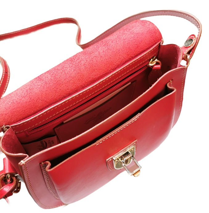 Borsa/tracolla in pelle Boldrini 07186 Rosso