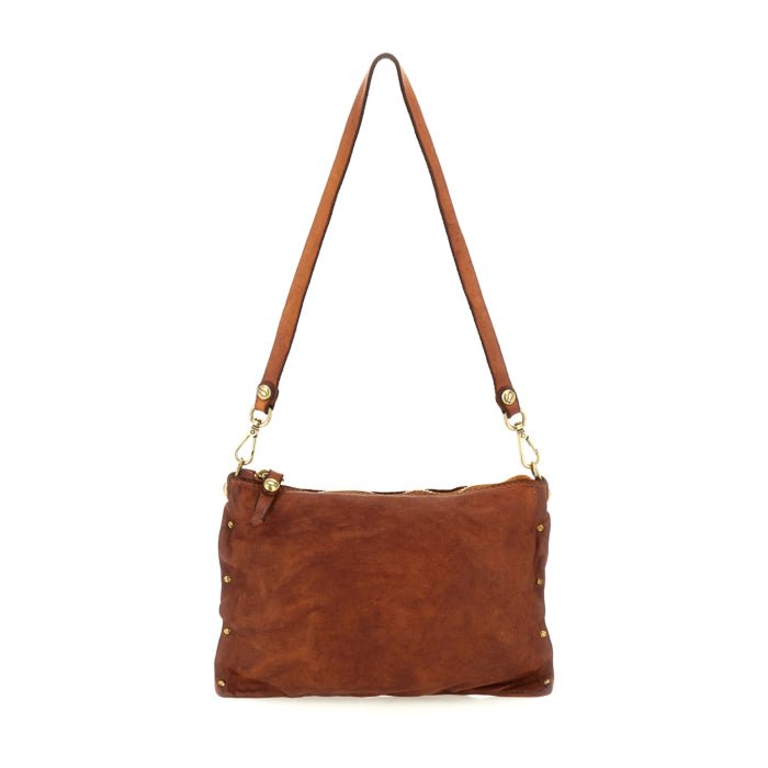 Borsa tracolla Lucca - Giulia in pelle Campomaggi C043700ND X0007 cognac - Pelletteria Allegrini
