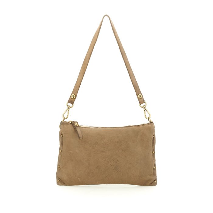 Borsa tracolla Lucca - Giulia in pelle Campomaggi C043700ND X0007 ghiaccio - Pelletteria Allegrini