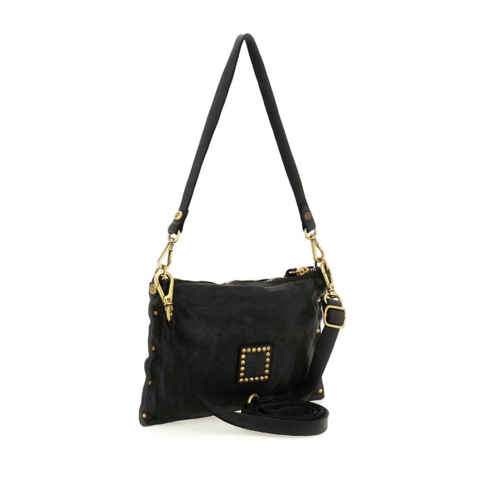 Borsa tracolla Lucca - Giulia in pelle Campomaggi C043700ND X0007 nero - Pelletteria Allegrini