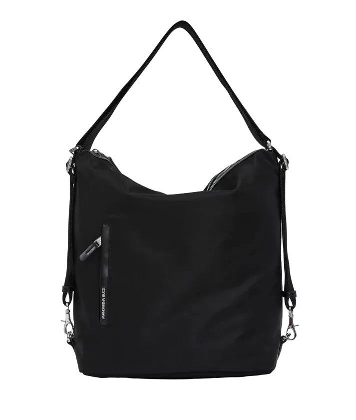 Borsa/zaino in tessuto Hunter MandarinaDuck P10VCT41 Nero