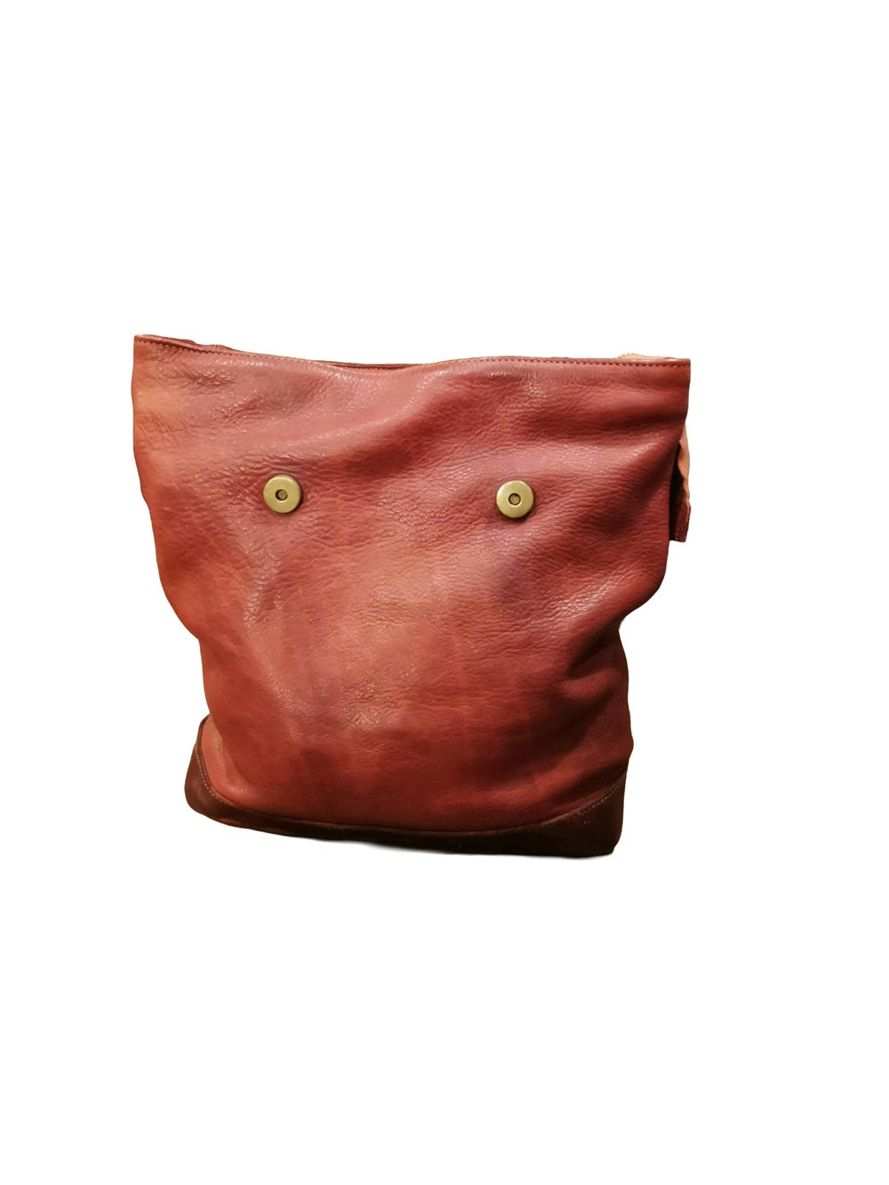 Borsa che si trasforma e diventa zaino, interamente realizzata in morbida pelle. Made in Italy