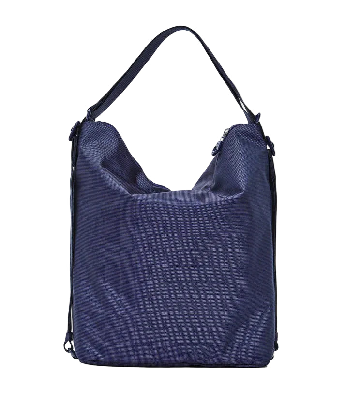 Handbag/backpack in fabric MD Mandarina Duck P10QMT09 Blu