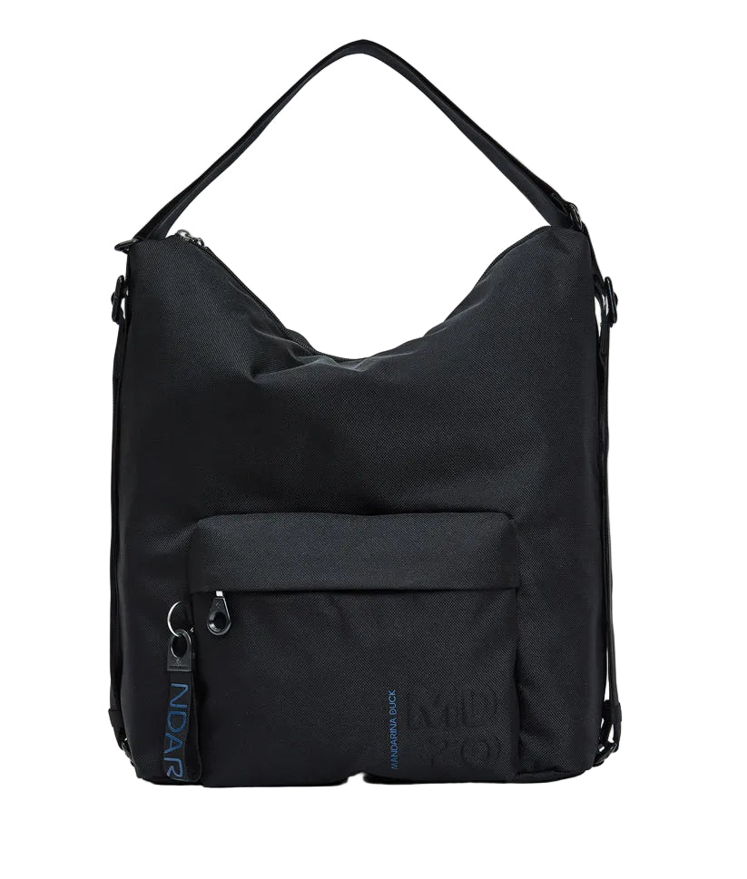 Borsa/zaino in tessuto MD Mandarina Duck P10QMT09 Nero