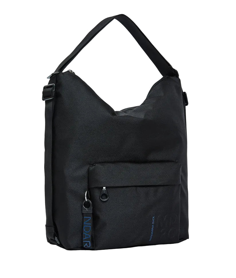 Borsa/zaino in tessuto MD Mandarina Duck P10QMT09 Nero