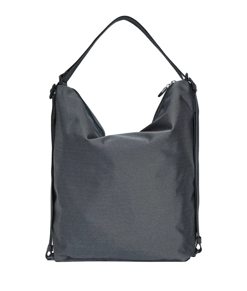 Handbag/backpack in fabric MD Mandarina Duck P10QMT09 Steel