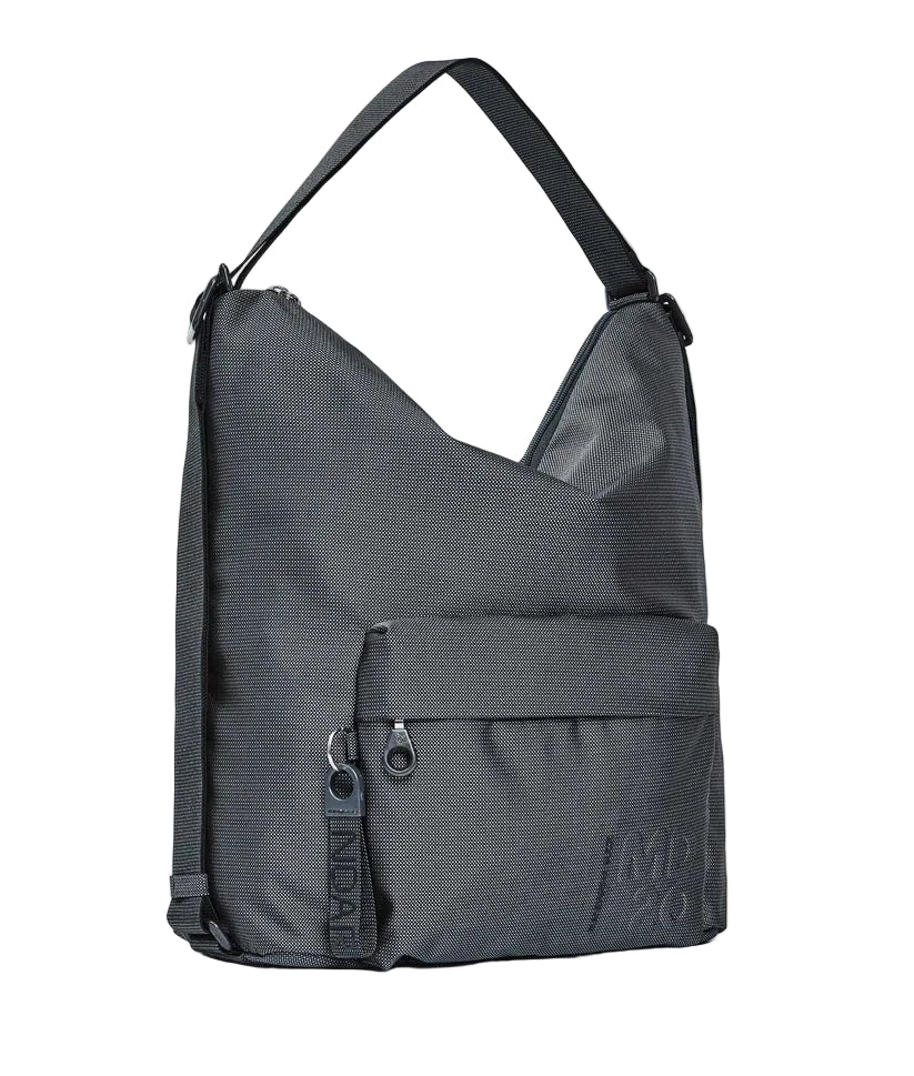 Handbag/backpack in fabric MD Mandarina Duck P10QMT09 Steel