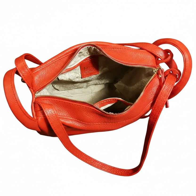 Borsa/zaino piccolo Bruno Rossi MLX14/P Rosso - Pelletteria Allegrini