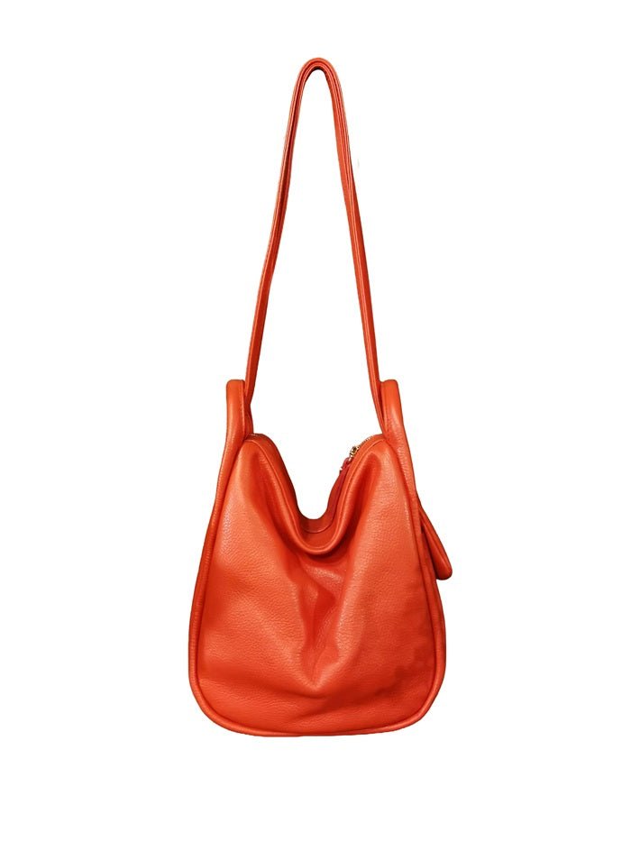 Borsa/zaino piccolo Bruno Rossi MLX14/P Rosso - Pelletteria Allegrini