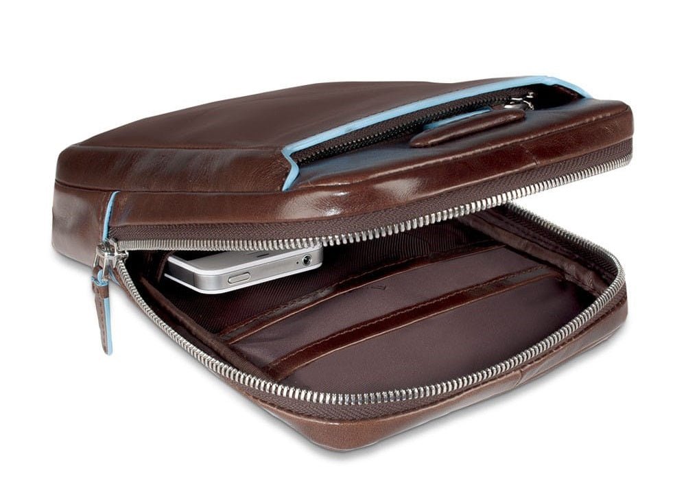 Borsello in pelle porta i - Pad mini Piquadro CA3084B2 Mogano - Pelletteria Allegrini
