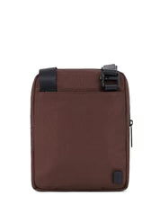 Fabric shoulder bag Piquadro CA3084W129 dark brown