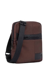 Fabric shoulder bag Piquadro CA3084W129 dark brown