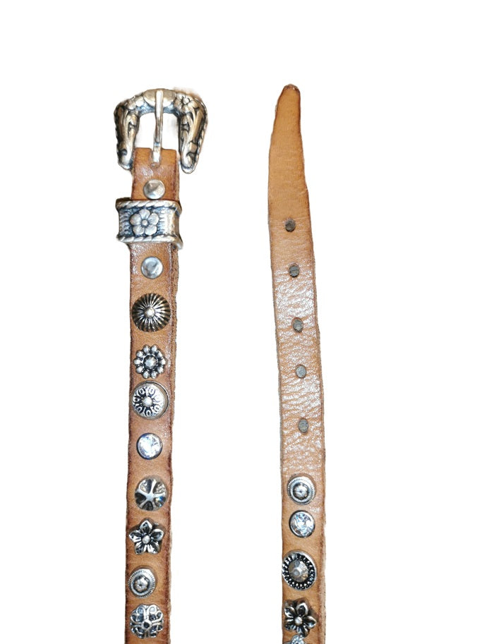 Double leather bracelet Diamante Campomaggi C002270ND X2743 cognac