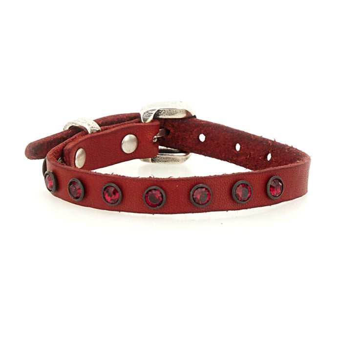 Bracciale Montepulciano in pelle Campomaggi C003390ND X3050 Rosso