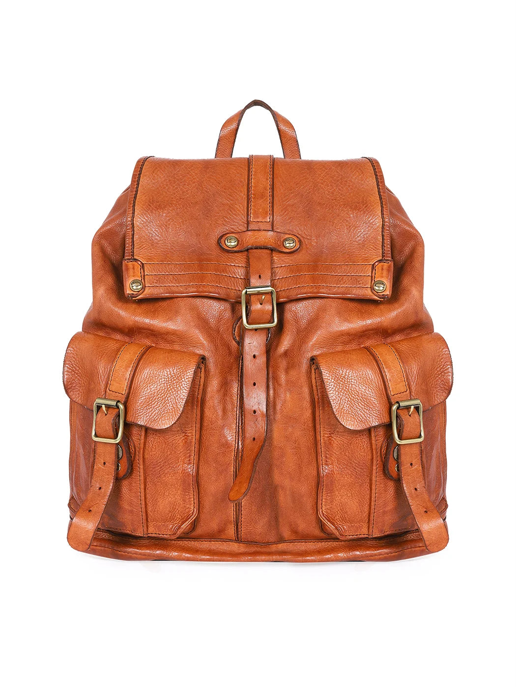 Zaino in pelle Campomaggi C014190ND X0001 cognac