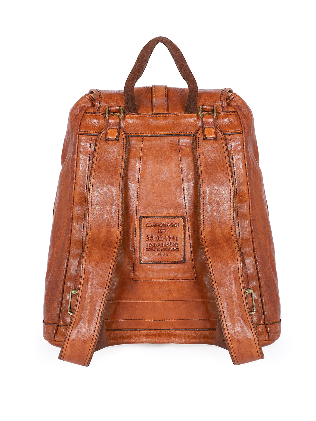 Zaino in pelle Campomaggi C014190ND X0001 cognac