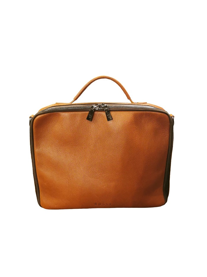 Cartella da lavoro in pelle Bruno Rossi R330 Brandy