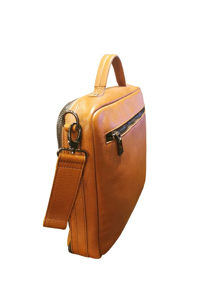 Cartella da lavoro in pelle Bruno Rossi R330 Brandy