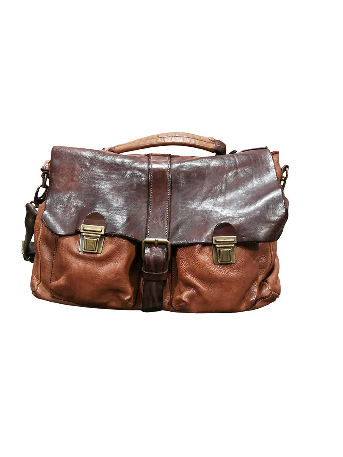 Cartella da lavoro in pelle Pelletteria Allegrini Filippo 1299 Marrone