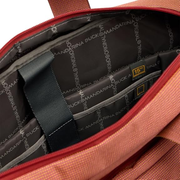 15" Laptop Briefcase Mandarina Duck MD20 P10QMC01 Pecan Nut