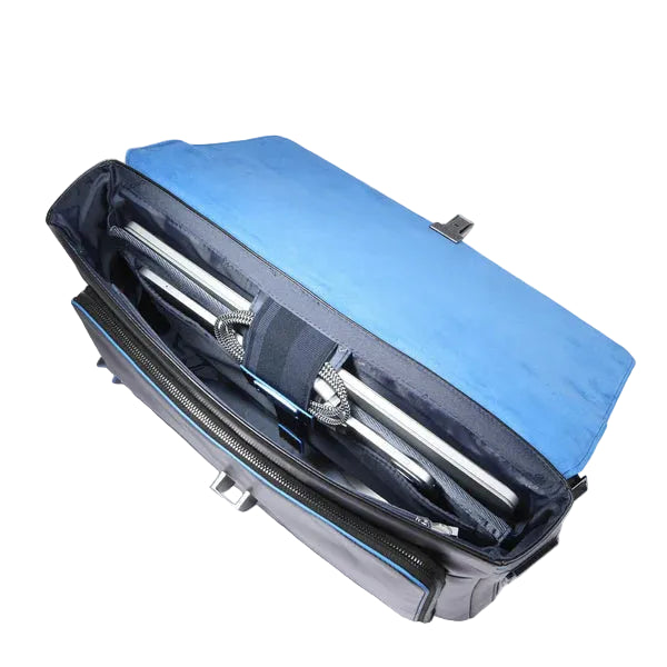 Cartella in pelle con patta Piquadro CA3111B2 Nero