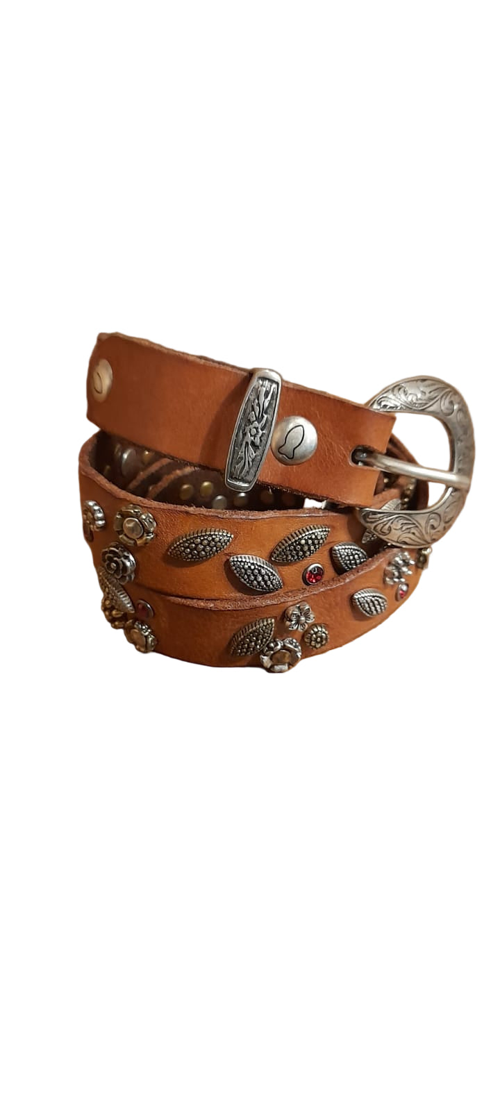 Cintura Bella di Notte in pelle Campomaggi C039630ND X2664 COGNAC