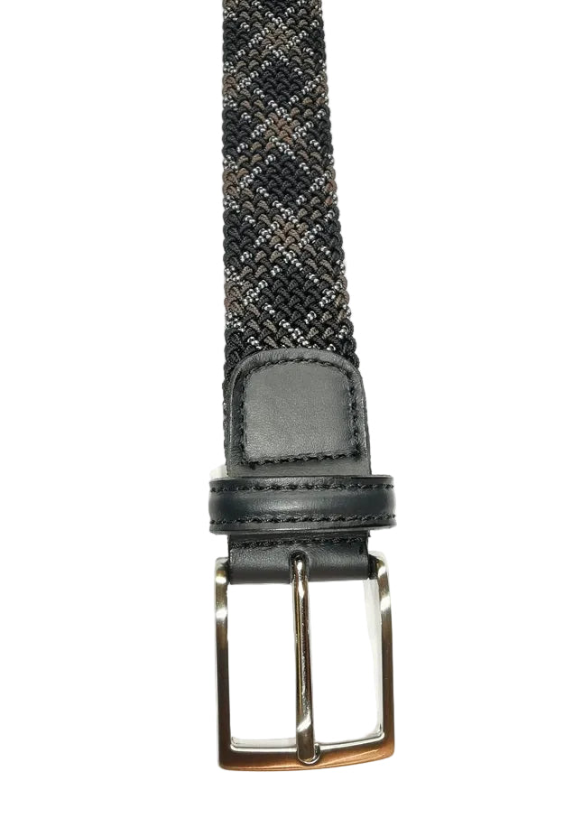 Cintura elasticizzata Pelletteria Allegrini Filippo 6177/7375 blu/grigio var8