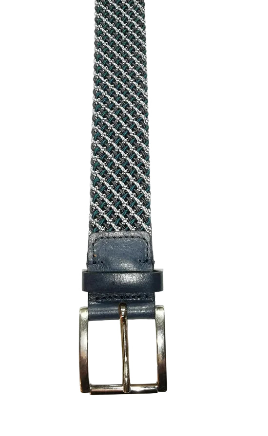 Cintura elasticizzata Pelletteria Allegrini Filippo SR055 ottanio