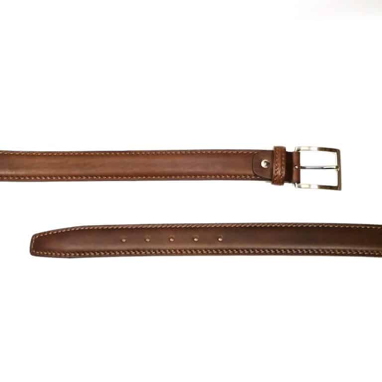 Cintura in Cuoio da uomo Pelletteria Allegrini Filippo C102CUO MARCAPUNTO testa di moro