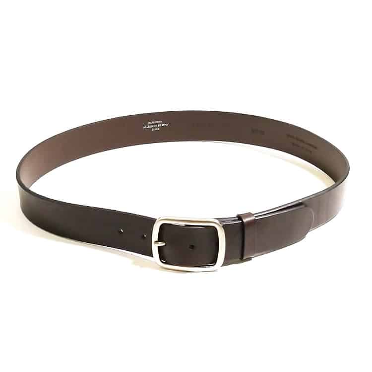 Cintura in cuoio Pelletteria Allegrini Filippo 1821/40F Testa di moro