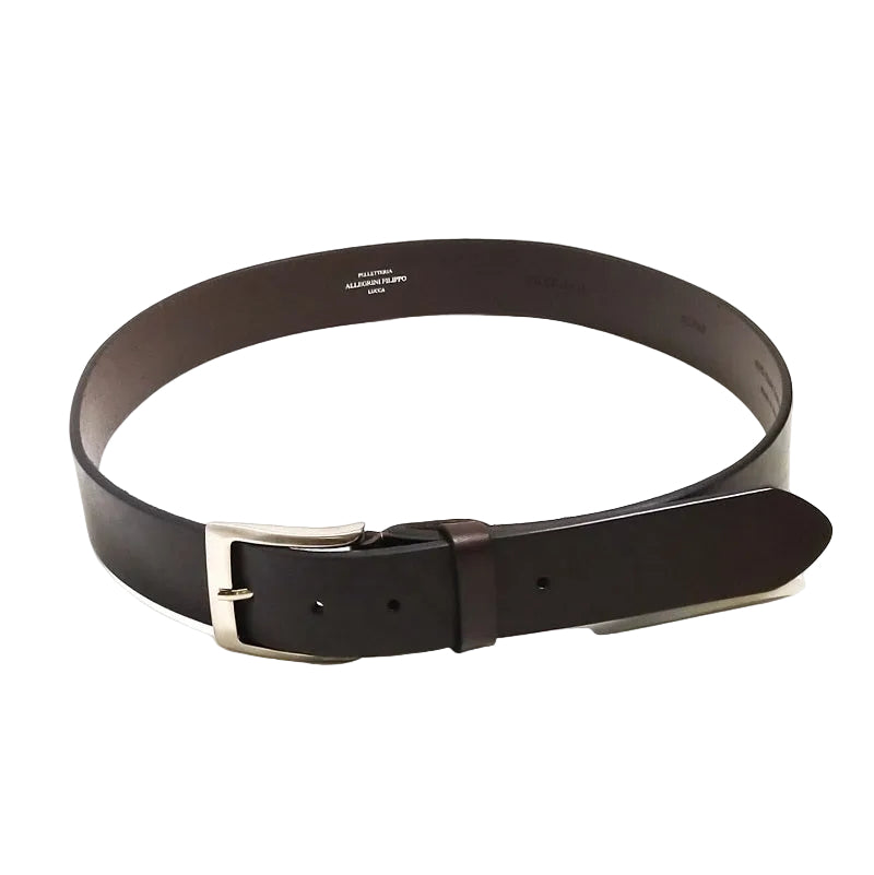 Cintura in Cuoio Pelletteria Allegrini Filippo 9386/40 Testa di moro