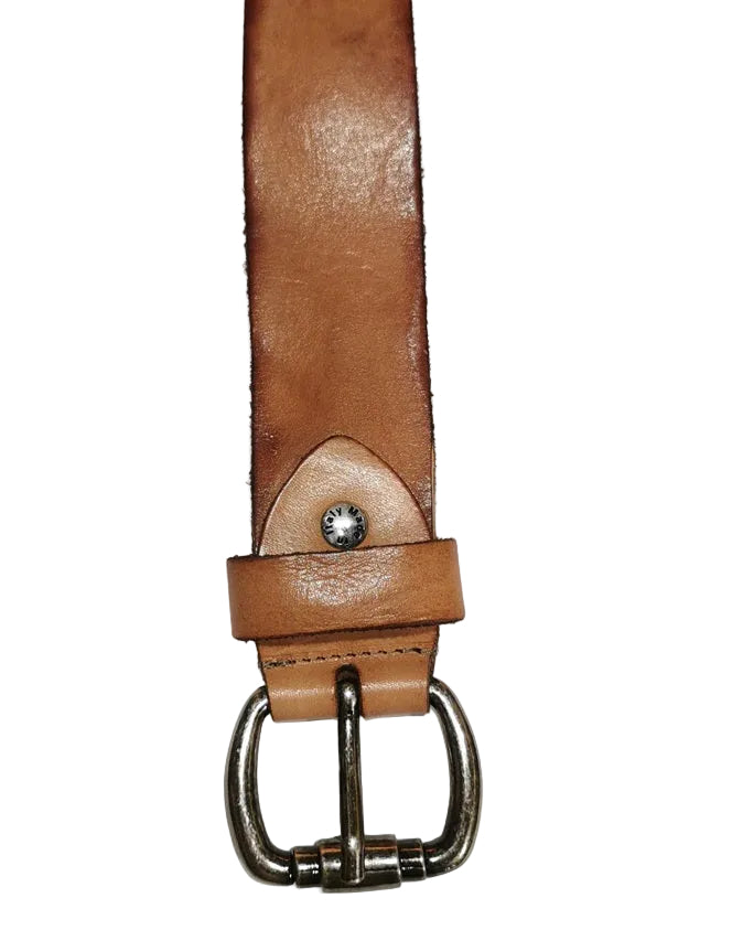 Cintura in cuoio Pelletteria Allegrini Filippo C8951 marrone