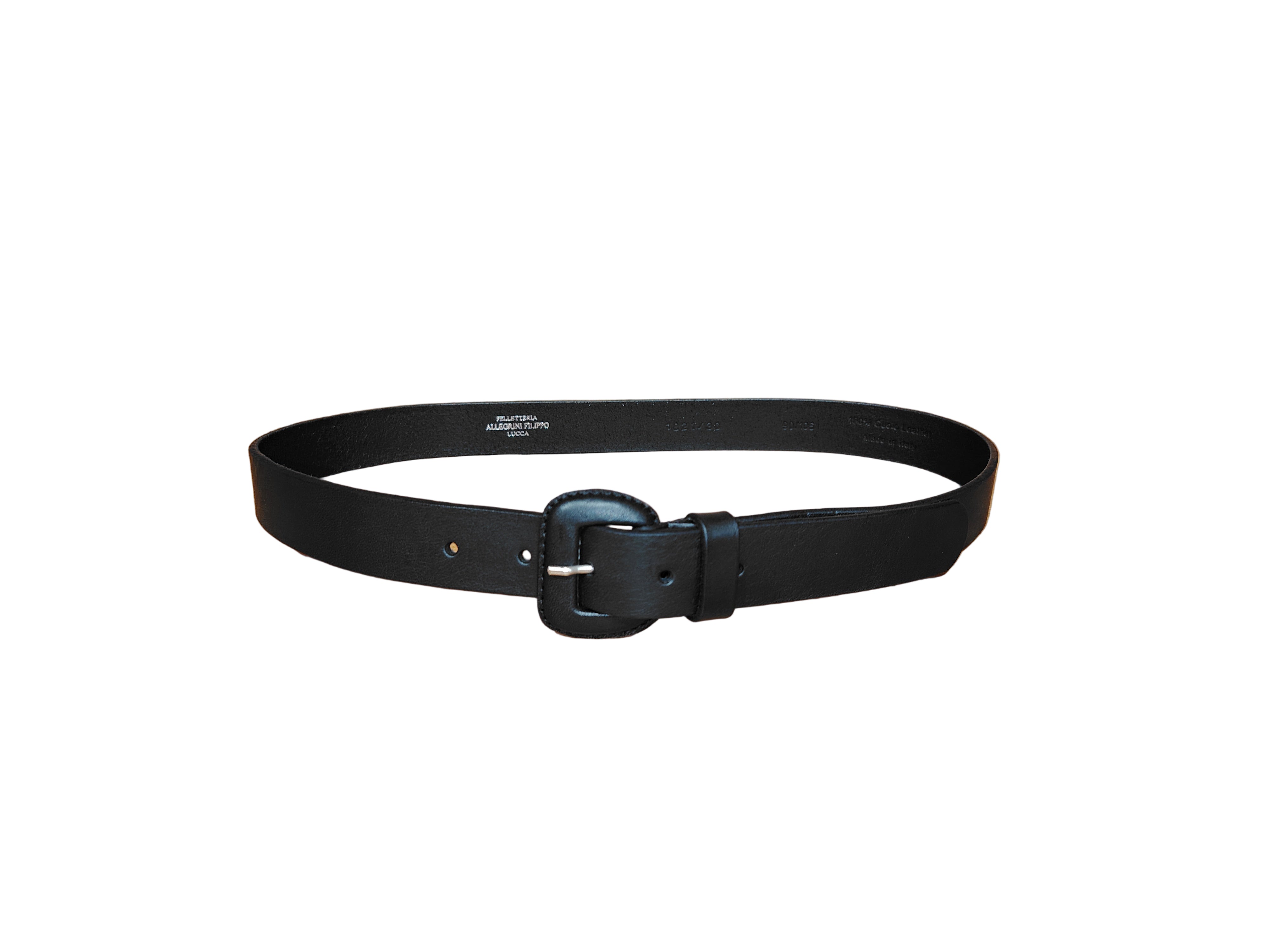 Cintura in pelle donna Pelletteria Allegrini Filippo 1821/30 nero