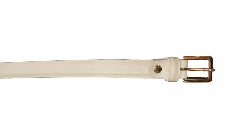 Cintura in pelle Donna Pelletteria Allegrini Filippo 2074/20 bianco