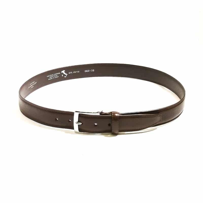 Cintura in pelle Pelletteria Allegrini Filippo 069/35 testa di moro