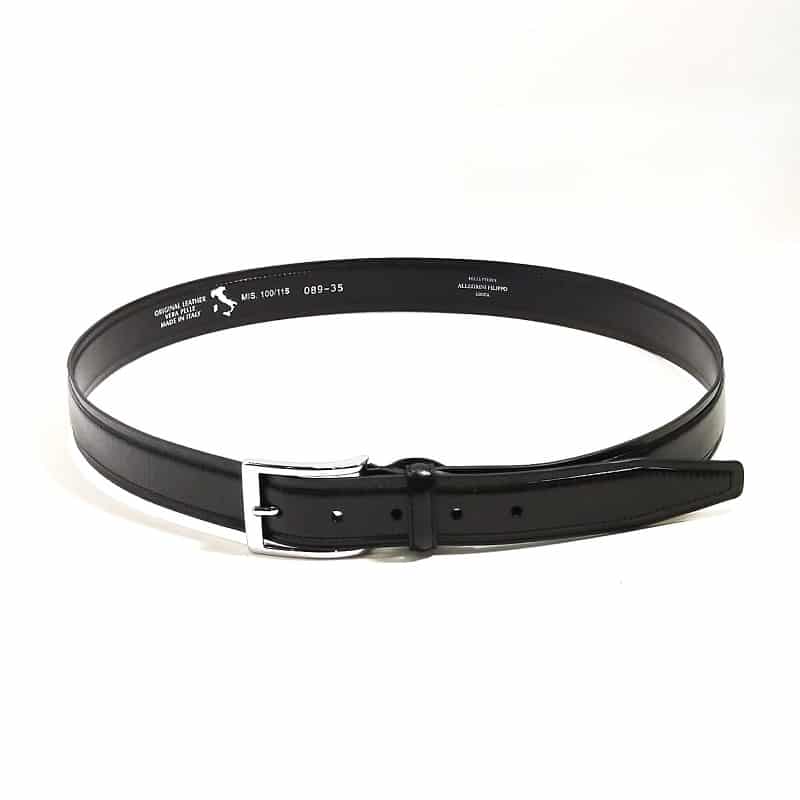 Cintura in pelle Pelletteria Allegrini Filippo 089/35 nero