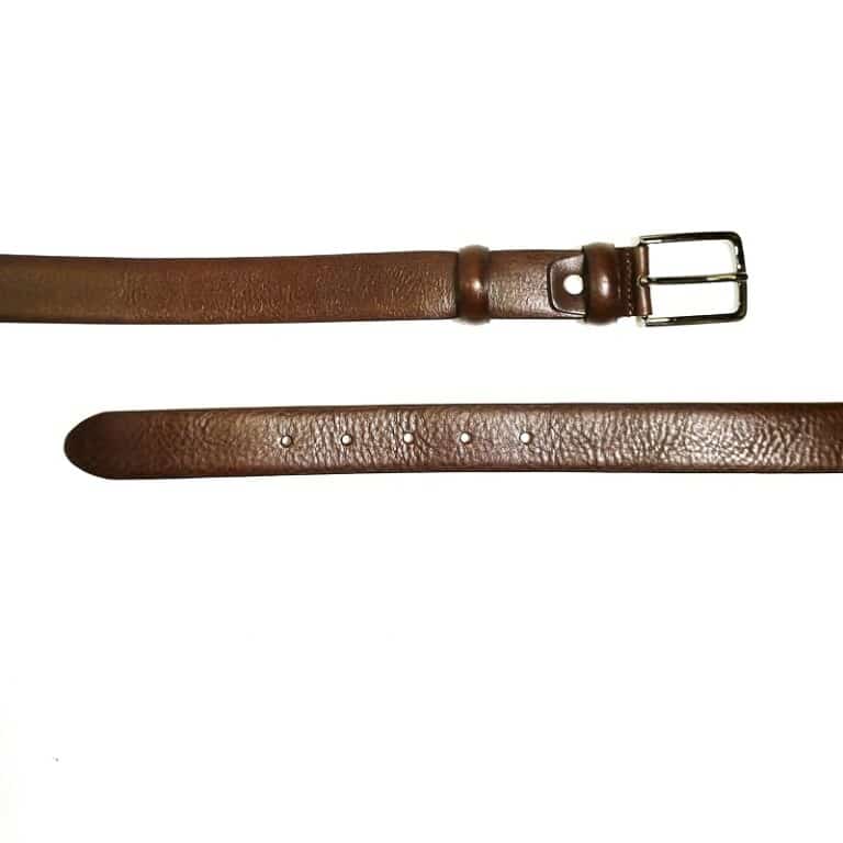 Cintura in pelle Pelletteria Allegrini Filippo 1157/30 testa di moro