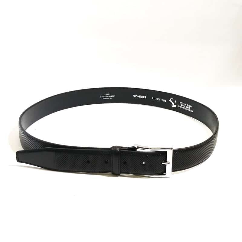 Cintura in pelle Pelletteria Allegrini Filippo 1309 nero